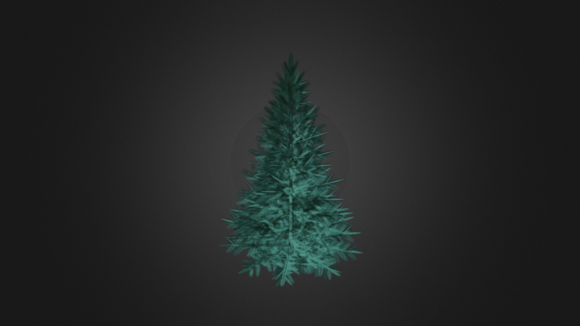 3D model Blue Spruce (Picea pungens) 2.2m - This is a 3D model of the Blue Spruce (Picea pungens) 2.2m. The 3D model is about a green tree with a dark background.