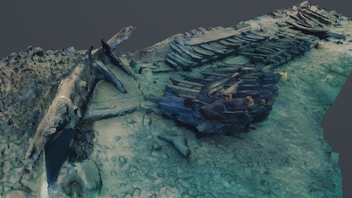 The Gresham Ship - Stoney Cove, Feb 2013 3D Model