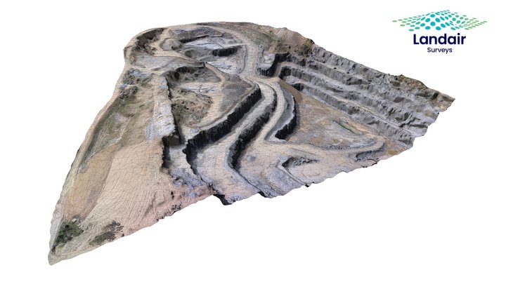 QUARRY BENCHES 3D Model