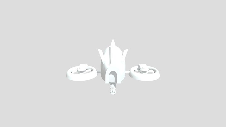Chunky Security Drone 3D Model
