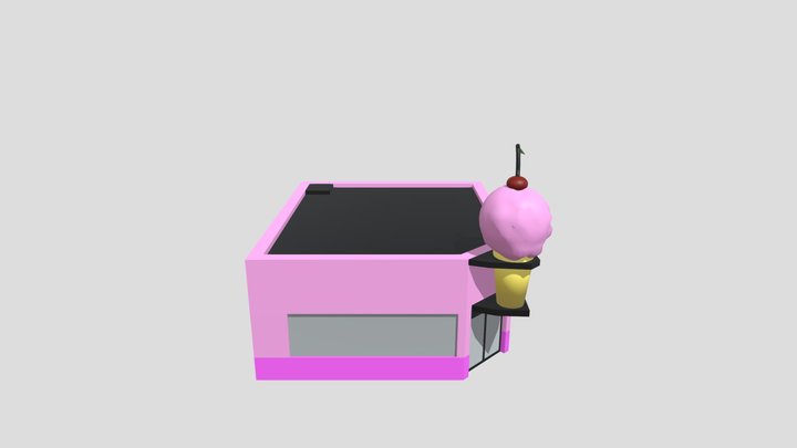 Bumblyburg Ice Cream Parlor 3D Model