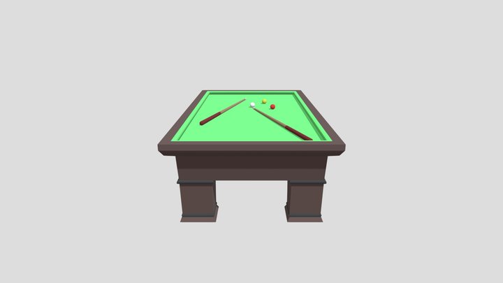 Carom Billiard Table – Kostenloses 3D-Modell STL