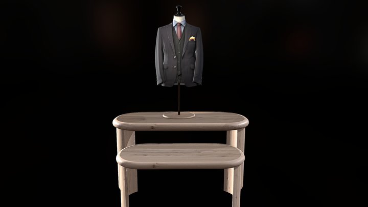 Mesa Ovalada Base 2x Y Busto – Modelo 3D gratuito STL