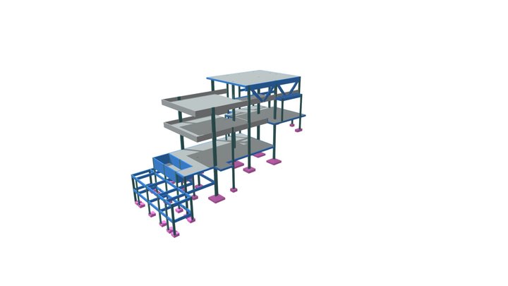 Estrutura 3D - Residência Riachuelo 3D Model