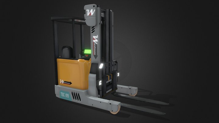 Warehouse Trainer - Reach Truck 3D Model