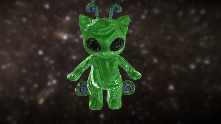 AlienCat 3D Model