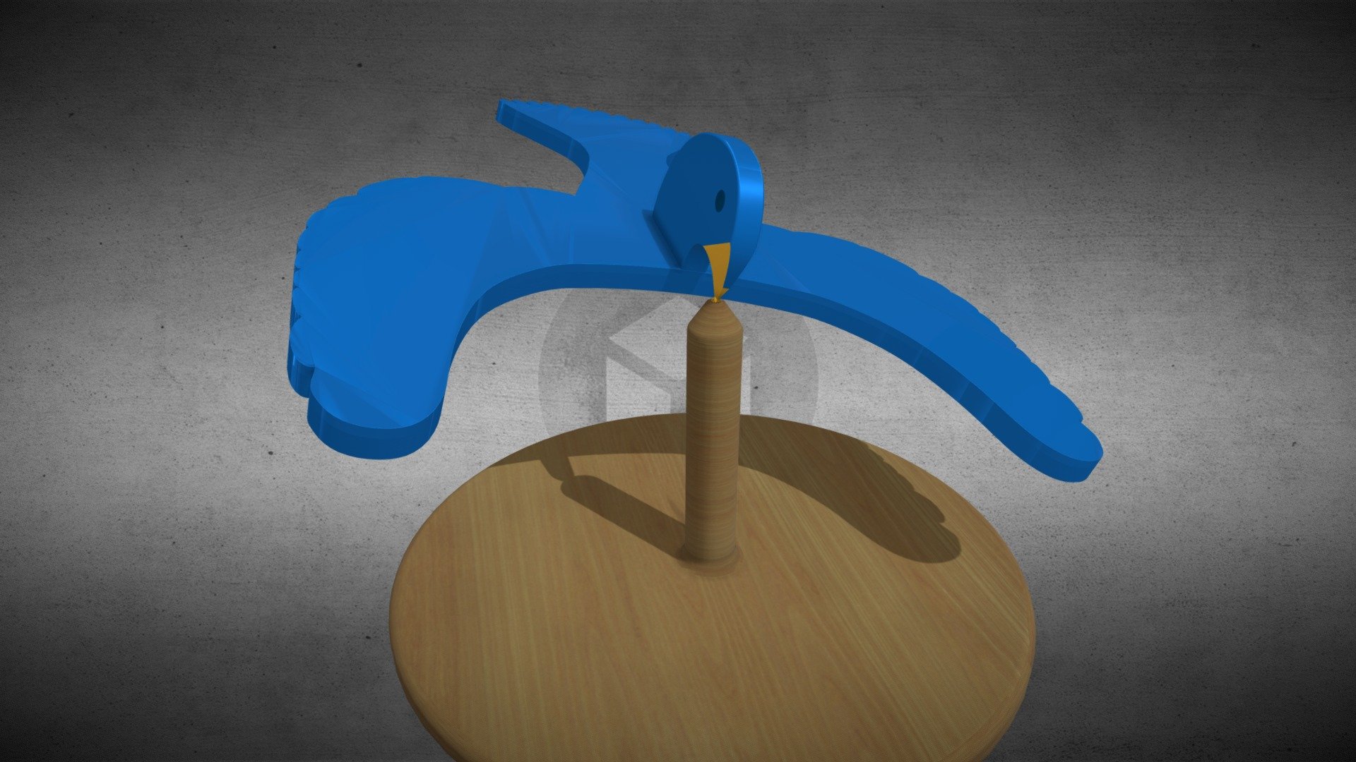 Floating Bird Wooden Toy