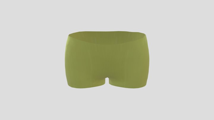 Green shorts 3D Model