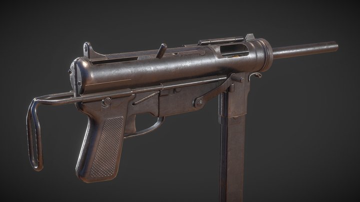 M3 Grease Gun 3D Model