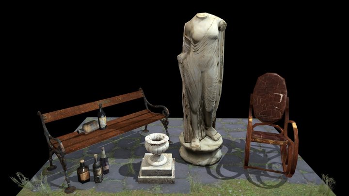 DAE 5 Finished props - By the ocean 3D Model