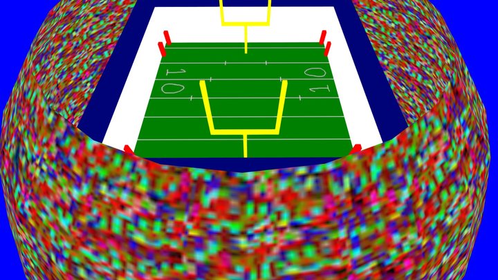 NFL Football Field/Spongebob Halftime Background – Free 3D Model STL