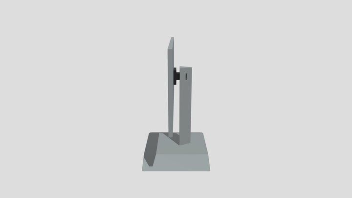 Monitor with Stand 3D Model