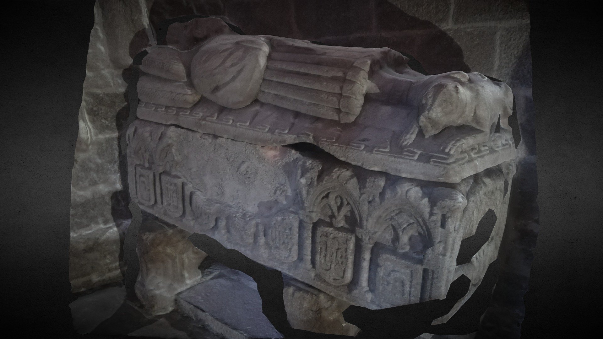 Tomb in Noia church, Spain