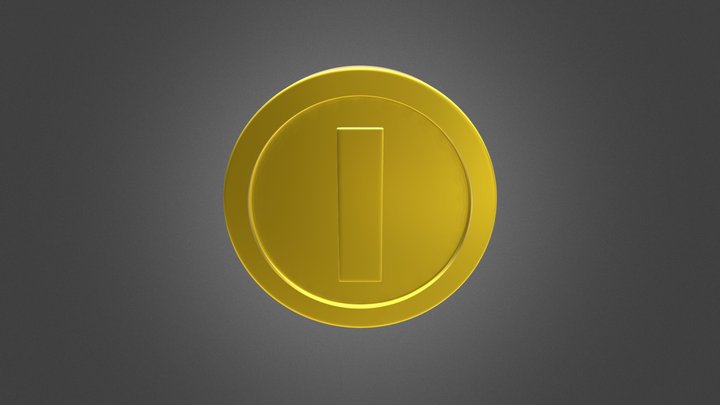 Super Mario Bros. - Coin 3D Model