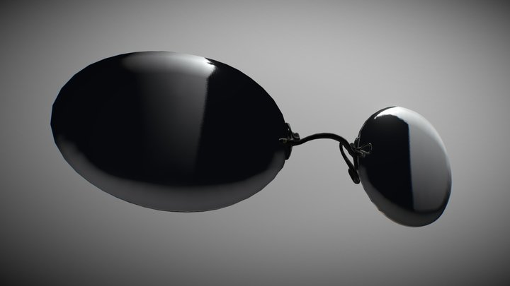 Clip-On Sunglasses 3D Model