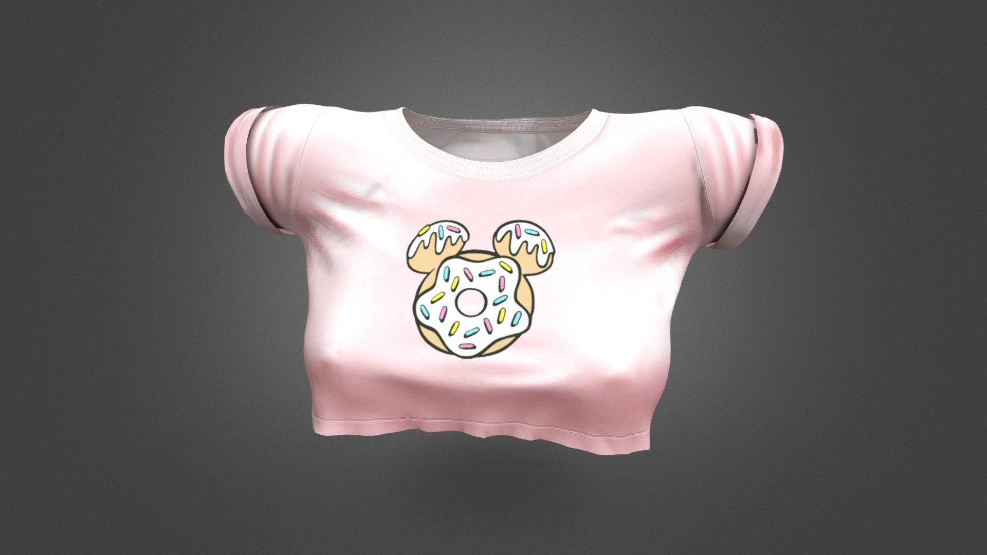 Cropped T-Shirt - Buy Royalty Free 3D model by FizzyDesign [cc2e011 ...