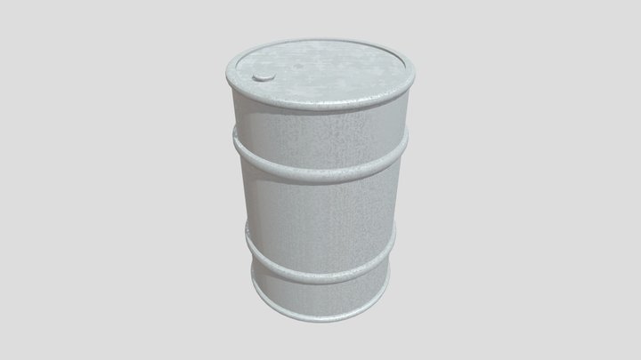 Mettalic Barrel 3D Model