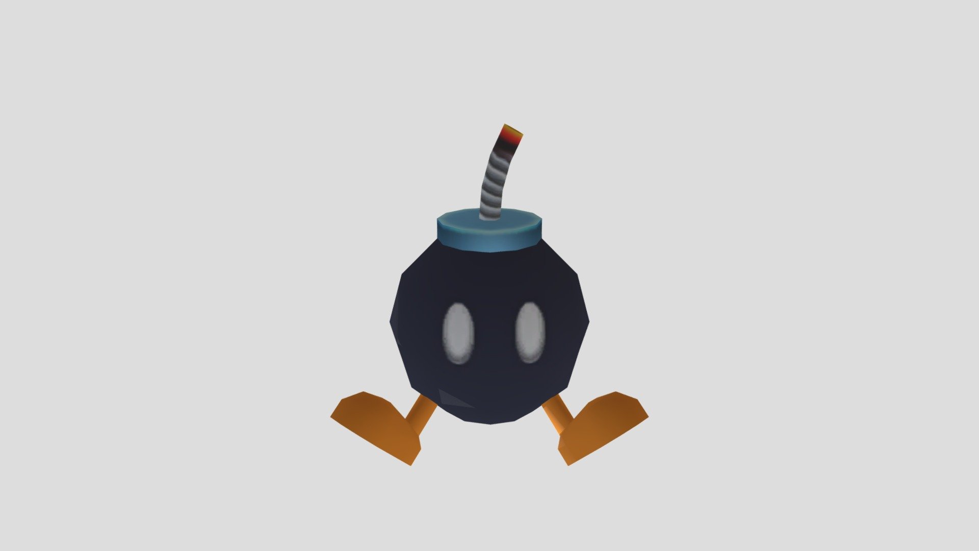 Wii Mario Super Sluggers Bob Omb 3d Model By Mathissilas8 [cc2f498] Sketchfab