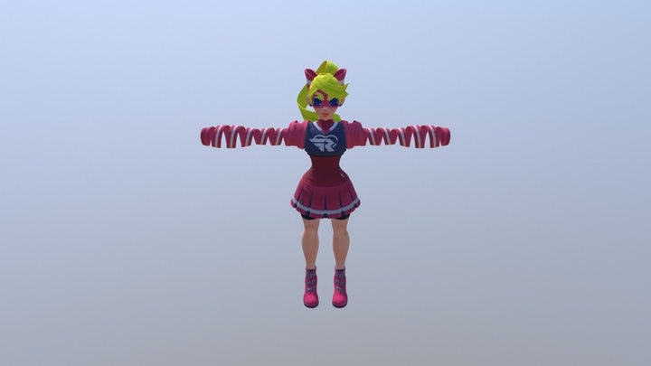 Nintendo Switch - ARMS - Ribbon Girl 3D Model