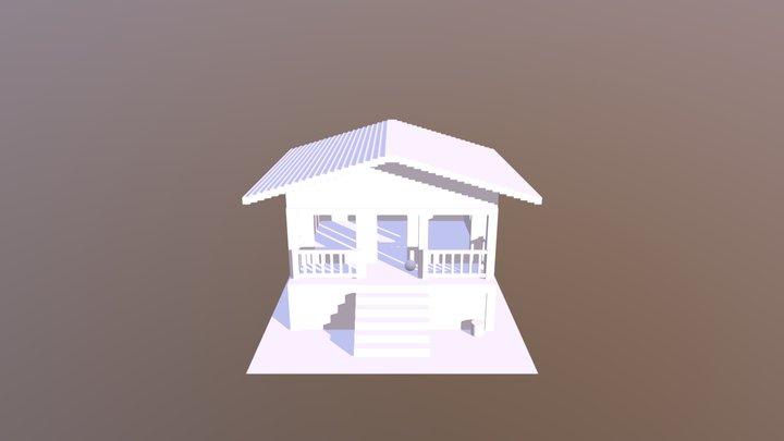 Single House (from simple meshes) 3D Model