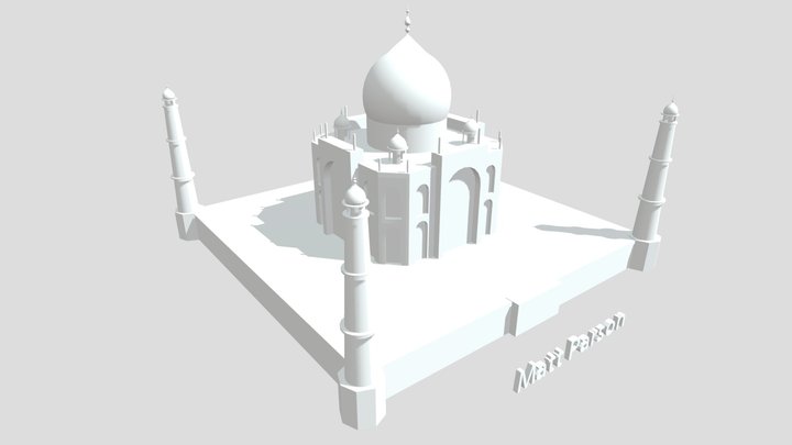 Taj Mahal 3D Model