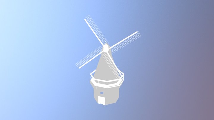 風車 3D Model