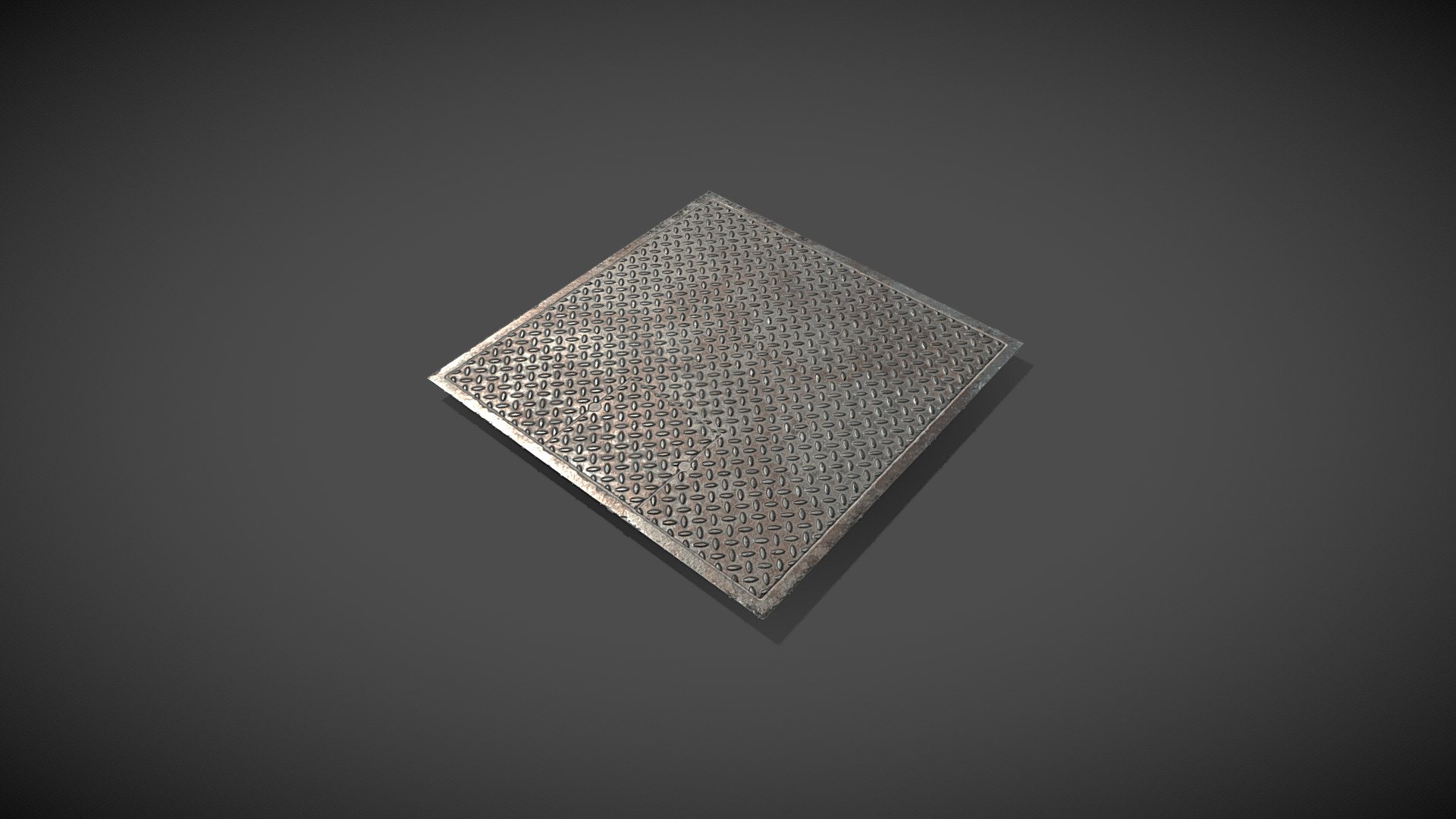 Decal Sewer Cover 02 Ready to Unity HDRP Buy Royalty Free 3D