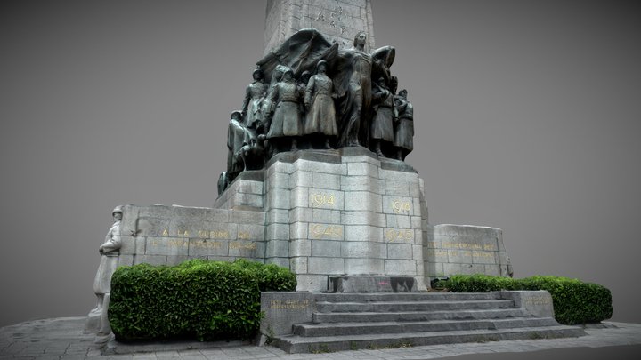 Monument to the glory of the Belgian infantry – Gratis 3D-model STL