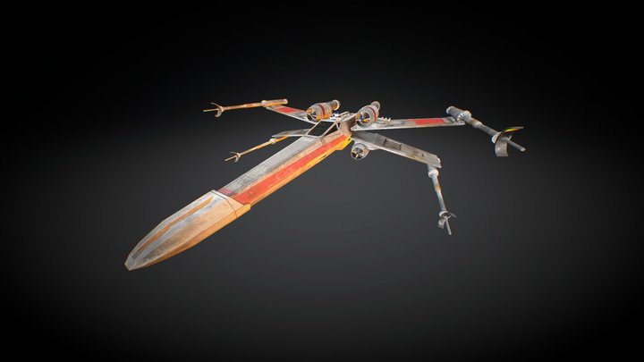 star wars battlefront x-wing t-65 starfighter 3D Model