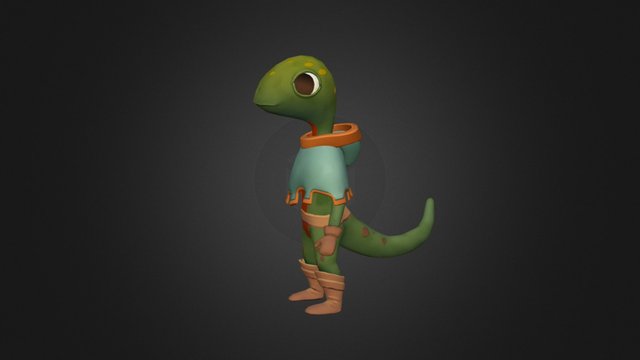 Little Lizard 3D Model