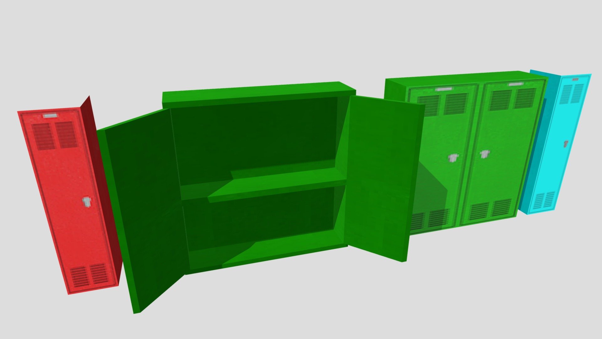 Storage And Detailed Locker BB+ - Download Free 3D model by MirP ...
