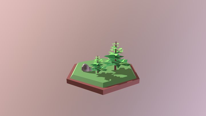 Hexagon Island 3D Model