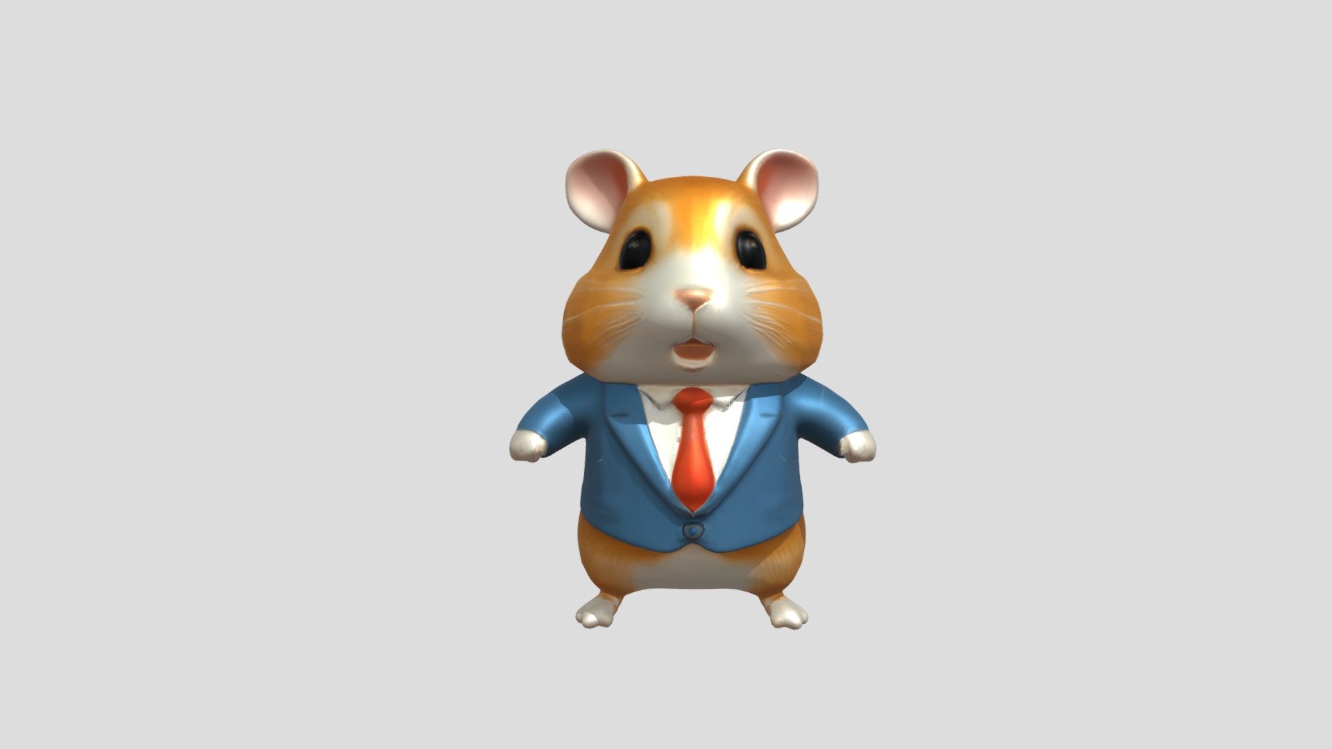 Photo inspiration: Gallery Detail: Hamster In Business Suit And Red Tie 3D Model By