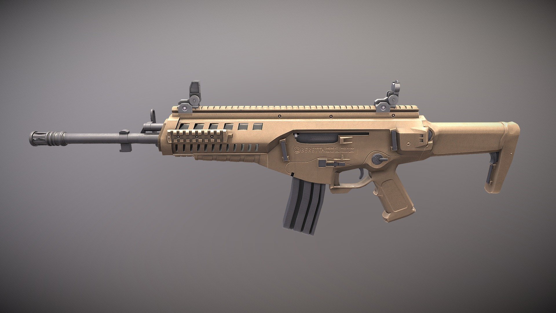 Beretta ARX160 Italian modular assault rifle - 3D model by ...