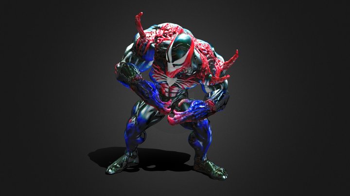 Venom Spider-man Zombie Punching