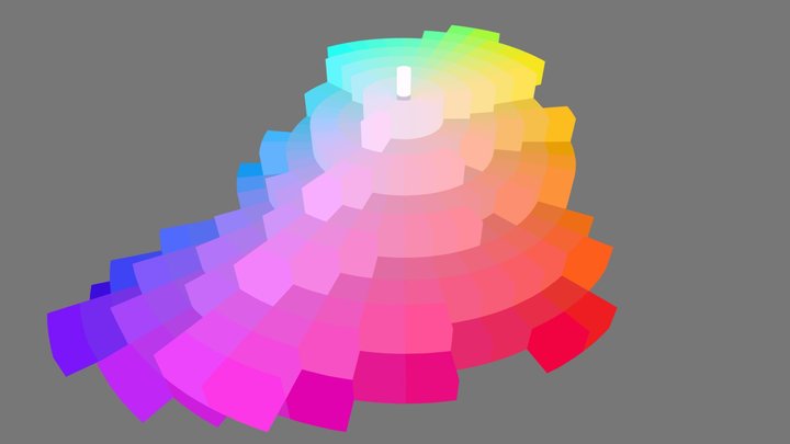 Virtual Munsell Color tree 3D Model