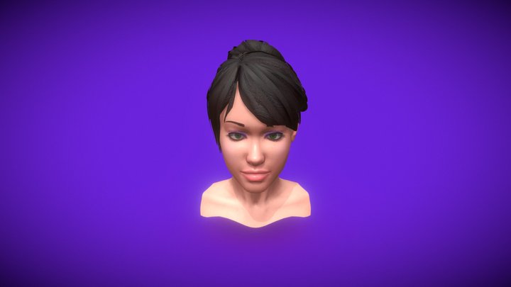 Female_Face 3D Model