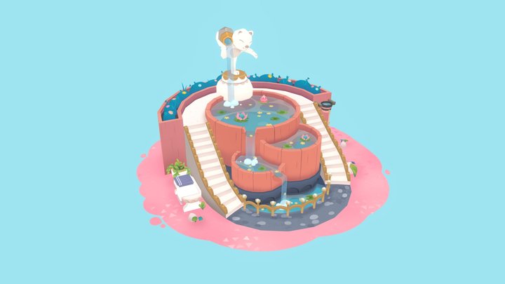 Magical Bath House 3D Model