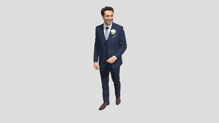 Groom in a Navy Suit – Modelo 3D gratuito STL
