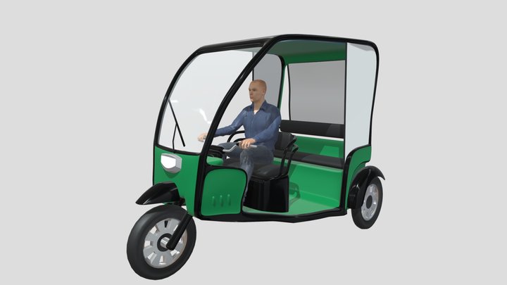 Rickshaw 3D Model