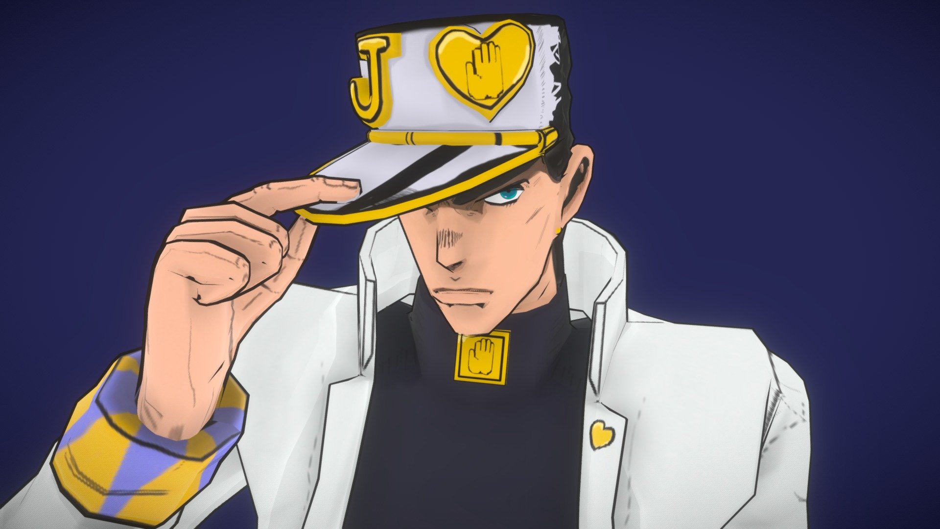 Jotaro Kujo (JoJo) - Rigged - Buy Royalty Free 3D model by maisth [cc3a4c1]  - Sketchfab Store