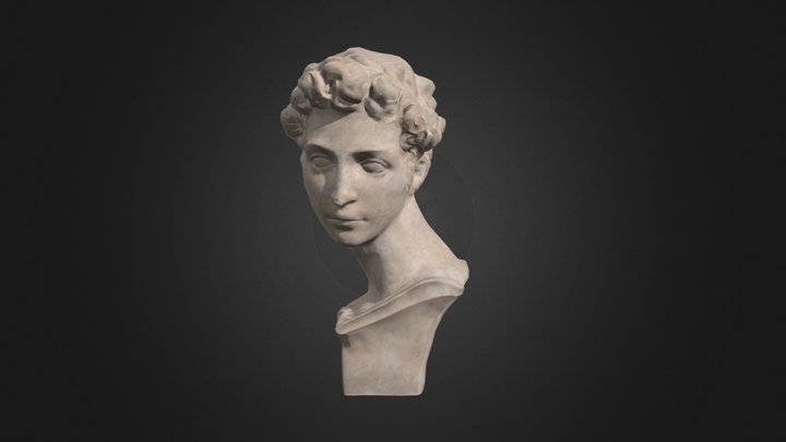 Giuliano de' Medici Gypsum Statue 3D Model