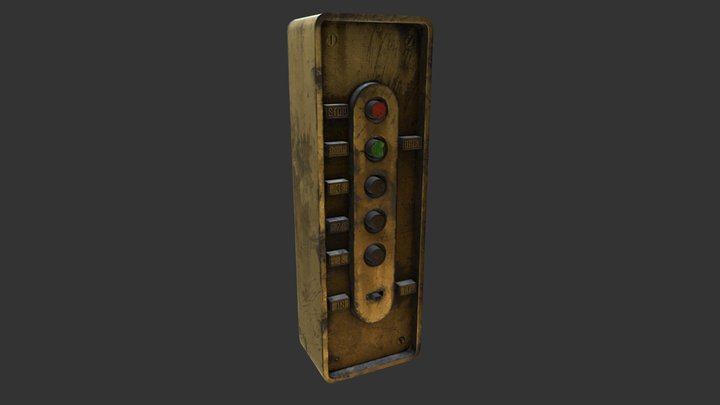 Elevator Control Panel 3D Model