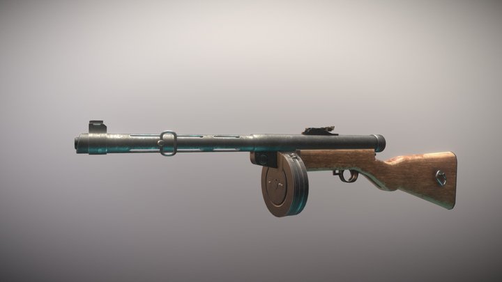 suomiKP/-31　Submachine Gun 3D Model