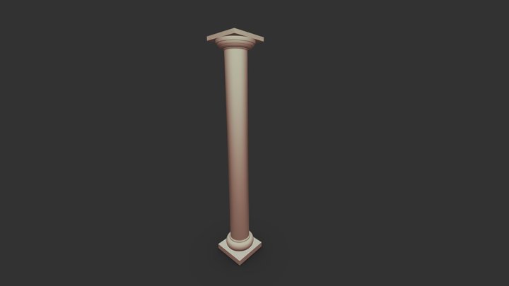 Column of the Tuscan Order 3D Model