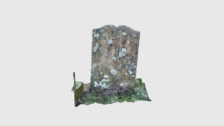 Memento Mori Grave at Kirkmadrine Chapel 3D Model