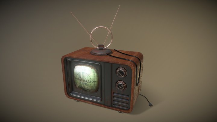 Old Tv 3D Model
