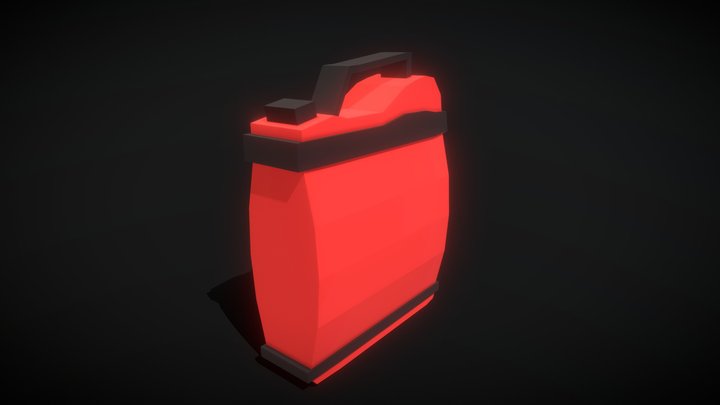 Low Poly Jerry Can - Fuel Can 3D Model