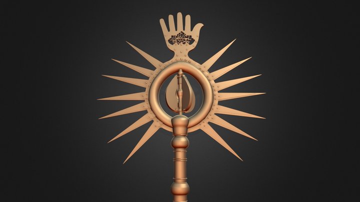 الاكليل الذهبي لقبة الامام علي عليه السلام 3D Model