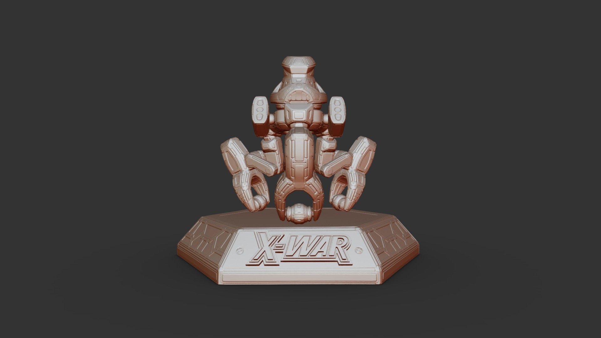 xWar: Printable Rocket Spider - 3D model by Miguel Beckers ...
